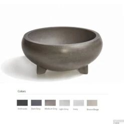 Opzet Wastafel Urbi Et Orbi Bulbo Beton 40x18 Cm Licht Grijs