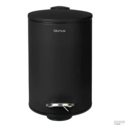Pedaalemmer Blomus Tubo 3 Liter Zwart -Sealkin Badkamermeubilair Winkel pedaalemmer blomus tubo 3 liter zwart shop
