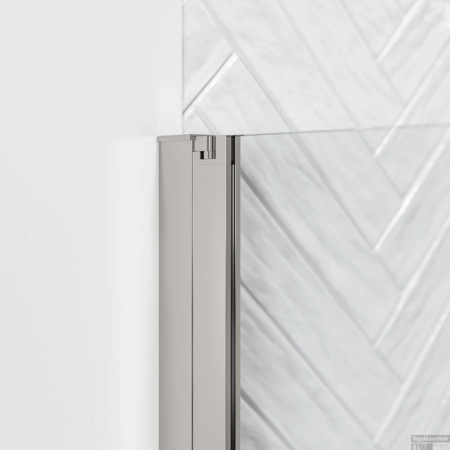 Pendeldeur Sealskin Hooked Omkeerbaar Ruime Verstelbaarheid 90x200 Cm Zilver - Afbeelding 3