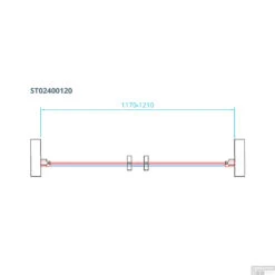 Pendeldeuren Van Rijn ST02 Saloondeur 120x200 Cm 6 Mm Chroom -Sealkin Badkamermeubilair Winkel pendeldeuren van rijn st02 saloondeur 120x200 cm 6 mm chroom tech