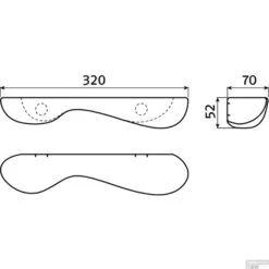 Planchet Clou Cliff 32cm Keramiek Glans Wit -Sealkin Badkamermeubilair Winkel planchet clou cliff 32cm keramiek glans wit tech