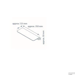 Planchet Schutte Wit 350 X 125 Mm -Sealkin Badkamermeubilair Winkel planchet schutte wit 350 x 125 cm tech