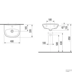 Plieger Fontein Brussel 40X32Cm Wit -Sealkin Badkamermeubilair Winkel plieger fontein brussel 40x32cm wit tec