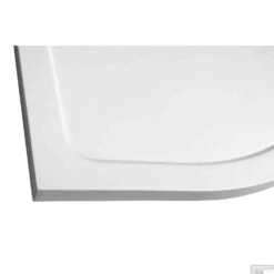 Douchebak Gegoten Marmer Sapho Aqualine 80x80x3 Cm Kwartrond Wit -Sealkin Badkamermeubilair Winkel pq558 douchebak keramiek sapho aqualine 80x80x3 cm kwartrond wit 2