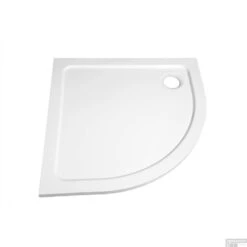 Douchebak Gegoten Marmer Sapho Aqualine 80x80x3 Cm Kwartrond Wit -Sealkin Badkamermeubilair Winkel pq558 douchebak keramiek sapho aqualine 80x80x3 cm kwartrond wit 3