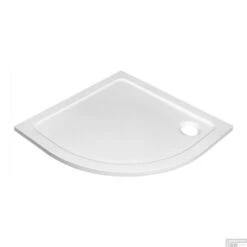 Douchebak Gegoten Marmer Sapho Aqualine 80x80x3 Cm Kwartrond Wit -Sealkin Badkamermeubilair Winkel pq558 douchebak keramiek sapho aqualine 80x80x3 cm kwartrond wit 4