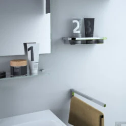 Planchet Clou Quadria 60cm Helder Glas Chroom -Sealkin Badkamermeubilair Winkel quadria group c 1