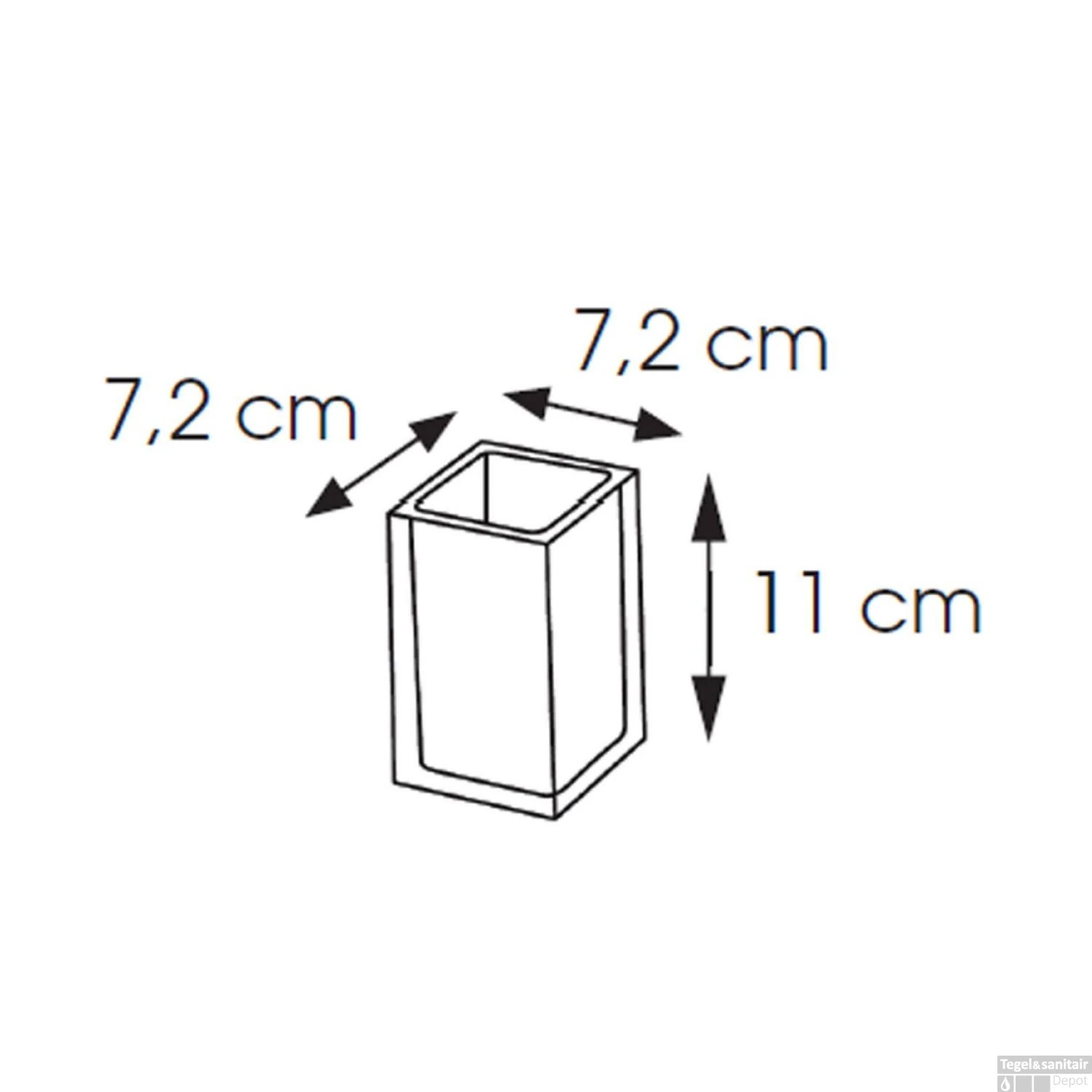 Tandenborstelhouder Sapho Rainbow Vrijstaand 11x7.2 Cm Kunststof Zwart 6 Tandenborstelhouder Sapho Rainbow Vrijstaand 11x7.2 Cm Kunststof Zwart - Afbeelding 4