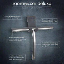 Raamwisser Deluxe Sealskin Chroom -Sealkin Badkamermeubilair Winkel raamwisser chroom usp
