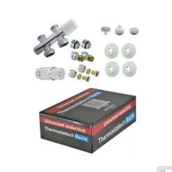 Radiator Onderblok Wiesbaden Recht Chroom (Voor Midden Aansluiting) -Sealkin Badkamermeubilair Winkel radiator onderblok wiesbaden recht chroom detail2