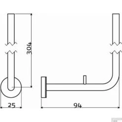 Reserverolhouder Clou Slim Tbv 3 Stuks RVS Geborsteld -Sealkin Badkamermeubilair Winkel reserverolhouder clou slim tbv 3 stuks rvs geborsteld tech