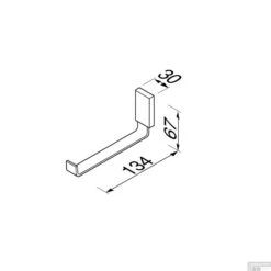 Reserverolhouder Geesa AIM Chroom -Sealkin Badkamermeubilair Winkel reserverolhouder geesa aim chroom tech