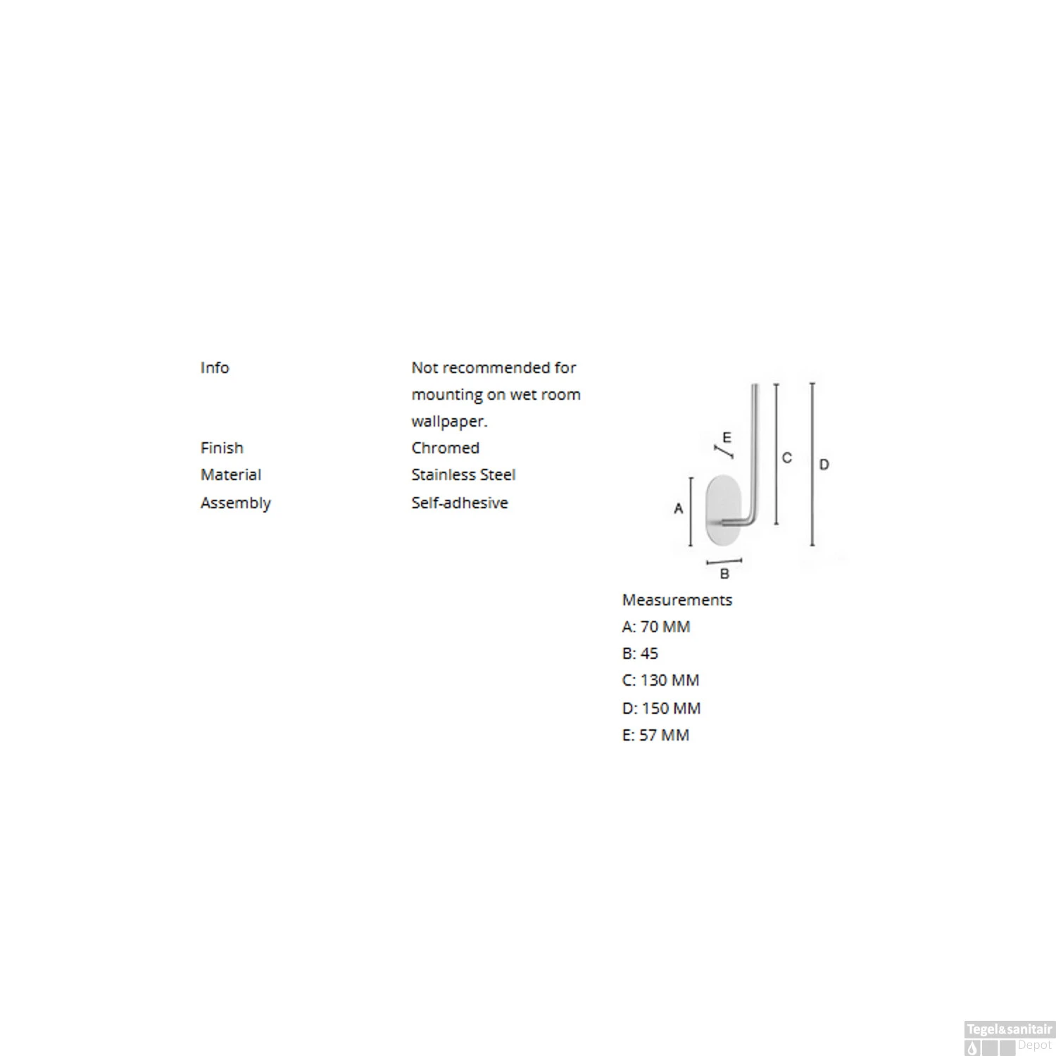 Reserverolhouder Smedbo Xtra 5.7x15 Cm Zelfklevend Chroom 4 Reserverolhouder Smedbo Xtra 5.7x15 Cm Zelfklevend Chroom - Afbeelding 2
