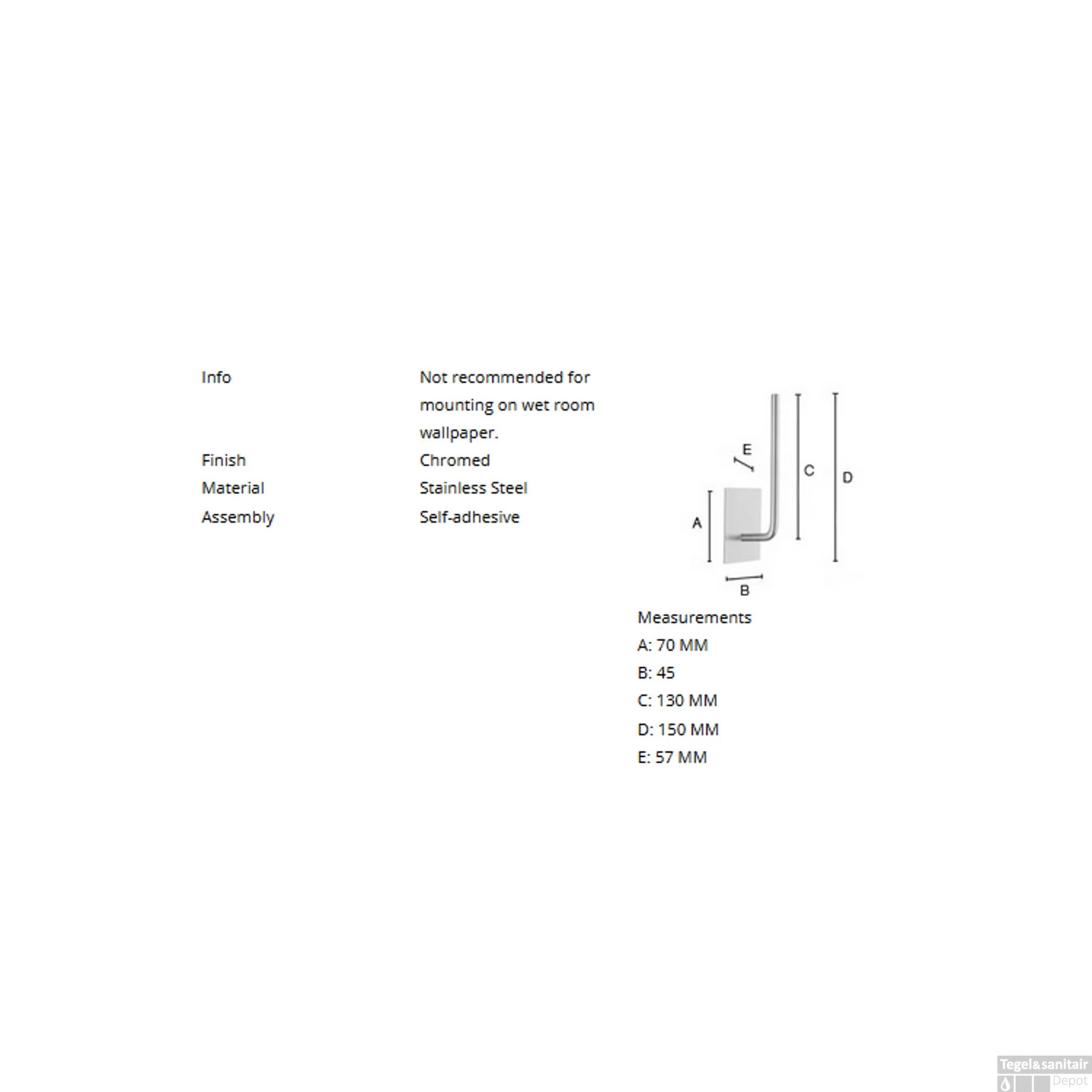 Reserverolhouder Smedbo Xtra Vierkant 5.7x13 Cm Zelfklevend Chroom 4 Reserverolhouder Smedbo Xtra Vierkant 5.7x13 Cm Zelfklevend Chroom - Afbeelding 2