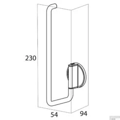Reserverolhouder Tiger Tune RVS Geborsteld -Sealkin Badkamermeubilair Winkel reserverolhouder tiger tune rvs geborsteld zwart tech