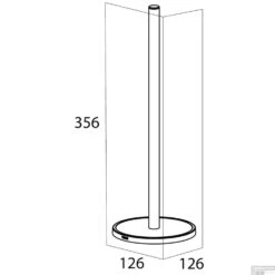 Reserverolhouder Tiger Tune Vrijstaand RVS Geborsteld/Zwart -Sealkin Badkamermeubilair Winkel reserverolhouder tiger tune vrijstaand rvs geborsteld zwart tech