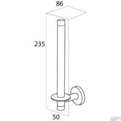 Reserverolhouder XL Tiger Boston RVS Glans -Sealkin Badkamermeubilair Winkel reserverolhouder xl tiger boston rvs glans4008913054406 4 copy
