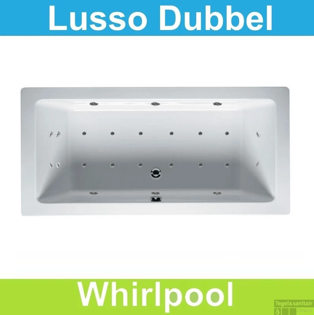 Ligbad Riho Lusso 200 X 90 Cm Whirlpool Dubbel Systeem 3 Ligbad Riho Lusso 200 X 90 Cm Whirlpool Dubbel Systeem