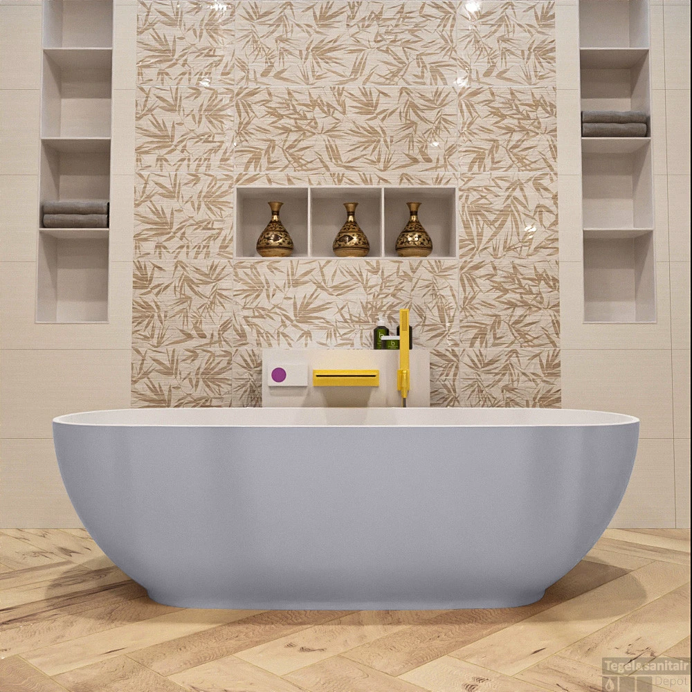 ROCK Vrijstaand Bad 170x70cm Kleur Cale / Talc 7 ROCK Vrijstaand Bad 170x70cm Kleur Cale / Talc - Afbeelding 5