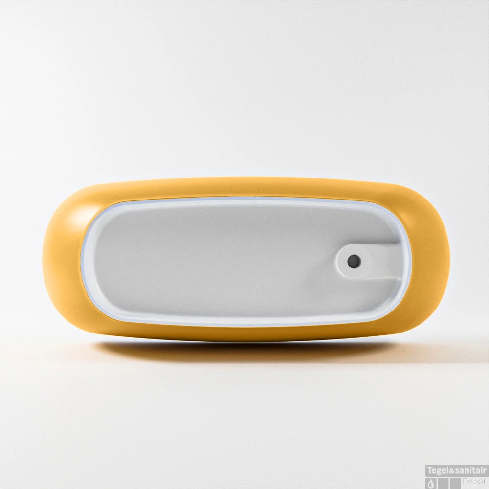 ROCK Vrijstaand Bad 170x70cm Kleur Ocher / Talc 11 ROCK Vrijstaand Bad 170x70cm Kleur Ocher / Talc - Afbeelding 9