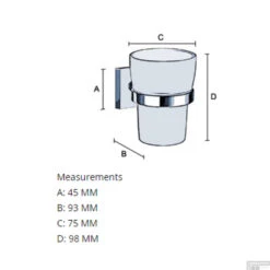 Bekerhouder Smedbo House Porselein Messing -Sealkin Badkamermeubilair Winkel rv343p bekerhouder smedbo house porselein met messing tech