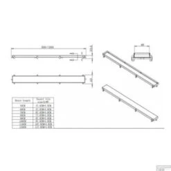RVS Tegelrooster T.b.v. Wiesbaden Douchegoot 100x7 Cm -Sealkin Badkamermeubilair Winkel rvs tegelrooster t.b.v. wiesbaden douchegoot 100x7 cm tech
