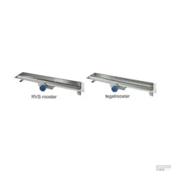 RVS Tegelrooster T.b.v. Wiesbaden Douchegoot 80x7 Cm -Sealkin Badkamermeubilair Winkel rvs tegelrooster t.b.v. wiesbaden douchegoot 80x7 cm detail1