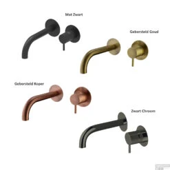 Salenzi Waskomset Beton 40x19 Cm Rond Mat Grijs (Keuze Uit 4 Kleuren Kranen) -Sealkin Badkamermeubilair Winkel salenzi waskomset beton mat grijs keuze uit 4 vormen wastafelkranen 4 2