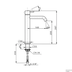 Salenzi Waskomset Form 45x12 Cm Incl Hoge Kraan Mat Zwart (Keuze Uit 4 Kleuren Kranen) -Sealkin Badkamermeubilair Winkel salenzi waskomset hide circle 40x12 cm inclusief hoge kraan tech 14