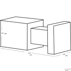 Schroefhaken Tiger Square RVS 5 Schroefhaken Tiger Square RVS -Sealkin Badkamermeubilair Winkel schroefhaken tiger square rvs tech