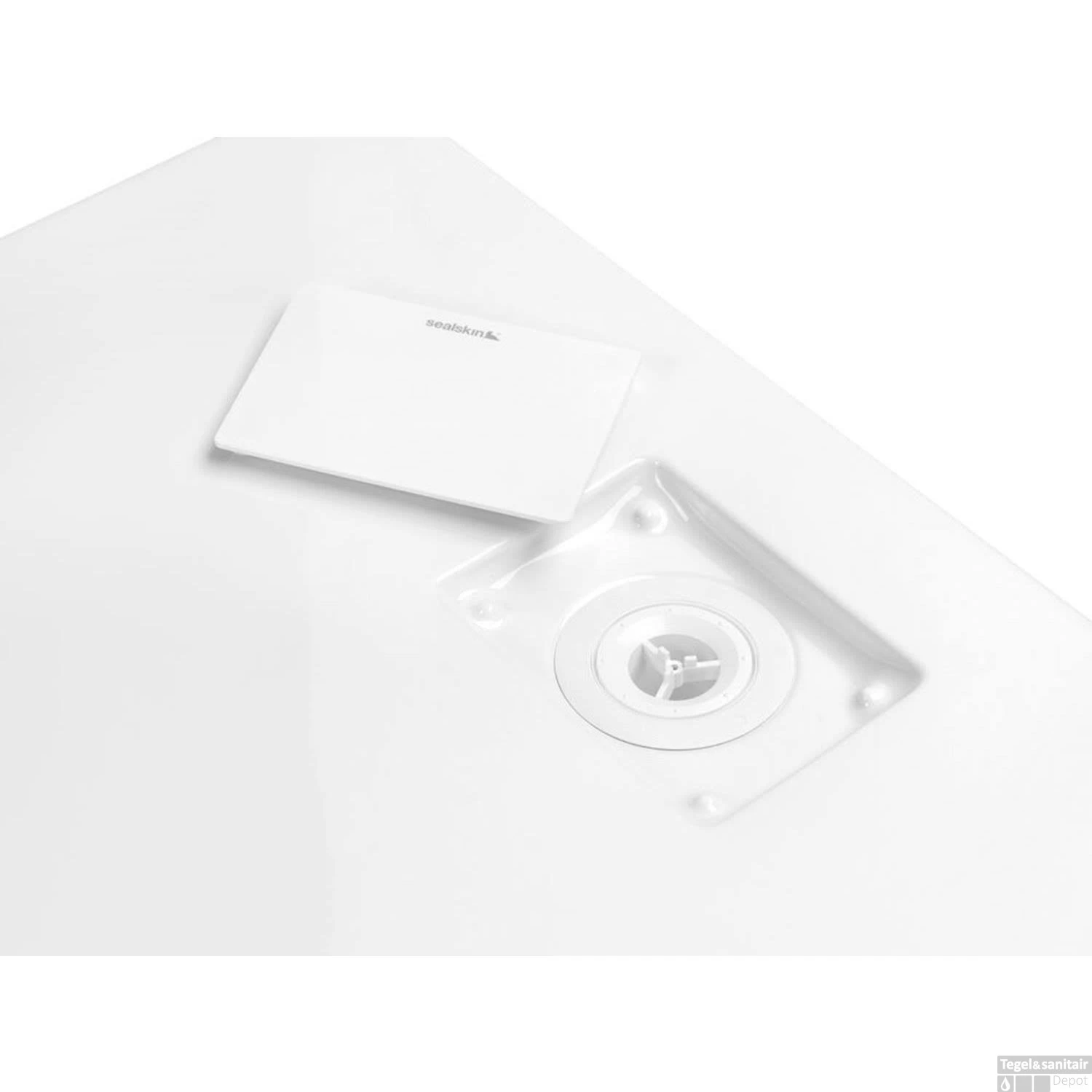 Sealskin Douchebak Rose Rechthoek Inbouw Zonder Antislip 100x80 Cm Wit 7 Sealskin Douchebak Rose Rechthoek Inbouw Zonder Antislip 100x80 Cm Wit - Afbeelding 5