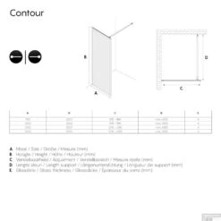 Sealskin Contour Inloopdouche A3 90x200 Cm 6mm Helderglas RVS -Sealkin Badkamermeubilair Winkel sealskin get wet contour inloopdouche a3 90x200 cm 6mm helderglas rvs tech