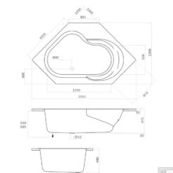 Sealskin Ligbad Playa 145x145 Met Armsteunen Wit -Sealkin Badkamermeubilair Winkel sealskin ligbad playa 145x145 met armsteunen wit tech