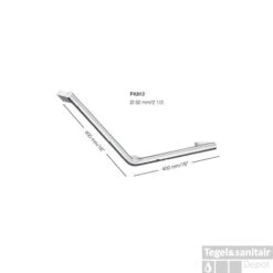 Smedbo Greep Living V-vorm Links 40x40 Cm Gepolijst Chroom -Sealkin Badkamermeubilair Winkel smedbo greep living v vorm links 40x40 cm gepolijst chroom tech