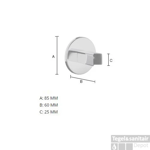 Smedbo Montagepakket Voor Verborgen Aansluiting Op Handdoekradiator 6x8.5 Cm RVS Chroom 4 Smedbo Montagepakket Voor Verborgen Aansluiting Op Handdoekradiator 6x8.5 Cm RVS Chroom - Afbeelding 2