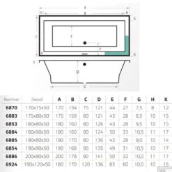 Ligbad Xenz Society Ebony 200x90x50 Cm Mat Zwart -Sealkin Badkamermeubilair Winkel society technische tekening 1
