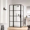 Douchecabine Sealskin Soho Matzwart 120x100cm 210cm Hoog Helderglas 8mm 2 Douchecabine Sealskin Soho Matzwart 120x100cm 210cm Hoog Helderglas 8mm -Sealkin Badkamermeubilair Winkel soho 120x100