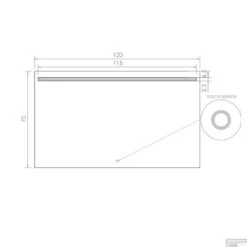 BWS Badkamerspiegel | Spark | Met LED Verlichting | 120x70cm 8 BWS Badkamerspiegel | Spark | Met LED Verlichting | 120x70cm -Sealkin Badkamermeubilair Winkel spark bws 120 cm tech