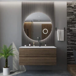 Spiegel Gliss Design Sol Rond 120cm Met LED Verlichting