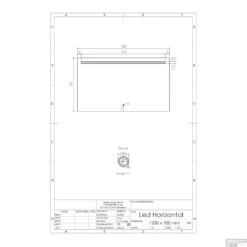 Spiegel Gliss Design Horizontaal Led Standaard Verlichting 120cm -Sealkin Badkamermeubilair Winkel spiegel gliss design horizontaal led standaard verlichting 120 tech