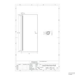 Spiegel Gliss Design Horizontaal Led Standaard Verlichting 160cm -Sealkin Badkamermeubilair Winkel spiegel gliss design horizontaal led standaard verlichting 160 tech