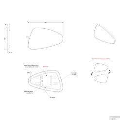 Spiegel Organisch INK SP23 80x50 Cm Met Verlichting En Spiegelverwarming Links Geborsteld Koper -Sealkin Badkamermeubilair Winkel spiegel organisch ink sp23 80x50 cm met verlichting en spiegelverwarming links geborsteld koper tech 1