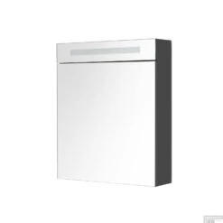 Spiegelkast Met Verlichting & Wcd 60 Cm Antraciet