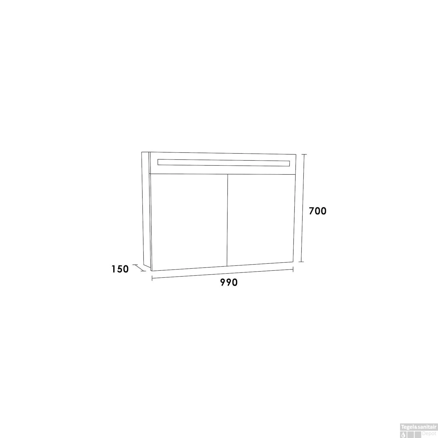 Spiegelkast 2.0 Exclusive Line 100cm Legno Calore 4 Spiegelkast 2.0 Exclusive Line 100cm Legno Calore - Afbeelding 2