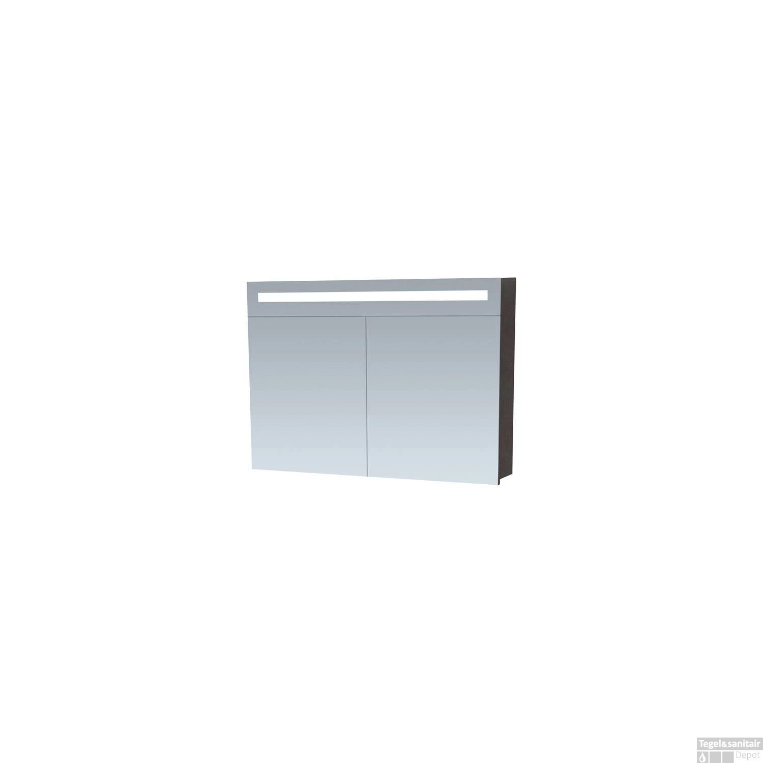 Spiegelkast 2.0 100 Cm Black Wood 3 Spiegelkast 2.0 100 Cm Black Wood