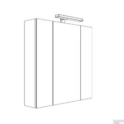 Spiegelkast Allibert Juno LED Verlichting 120x75.2x16cm Softclose Deuren Glans Wit -Sealkin Badkamermeubilair Winkel spiegelkast allibert juno led verlichting 120x75.2x16cm softclose deuren glans wit 823091 tech