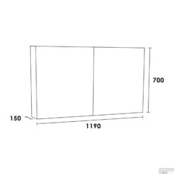 Spiegelkast Dual Exclusive Line 120cm Legno Viola 7 Spiegelkast Dual Exclusive Line 120cm Legno Viola -Sealkin Badkamermeubilair Winkel spiegelkast dual exclusive line 120cm tech 3