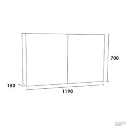 Spiegelkast Dual Exclusive Line 120cm Black Wood 7 Spiegelkast Dual Exclusive Line 120cm Black Wood -Sealkin Badkamermeubilair Winkel spiegelkast dual exclusive line 120cm tech 5