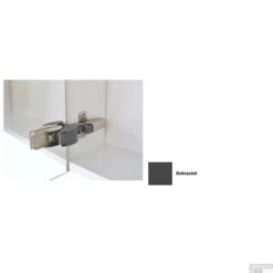 Spiegelkast Sanicare Qlassics 100 Cm 2 Deuren Antraciet -Sealkin Badkamermeubilair Winkel spiegelkast sanicare qlassics 100 cm 2 deuren antraciet detail