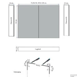 Spiegelkast Sanicare Qlassics 100 Cm 2 Deuren Antraciet -Sealkin Badkamermeubilair Winkel spiegelkast sanicare qlassics 100 cm 2 deuren antraciet tech